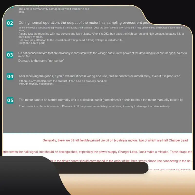 

6-60 В BLDC Трехфазный контроллер бесщеточного двигателя постоянного тока 400 Вт ШИМ Холл Плата драйвера управления двигателем-T44C