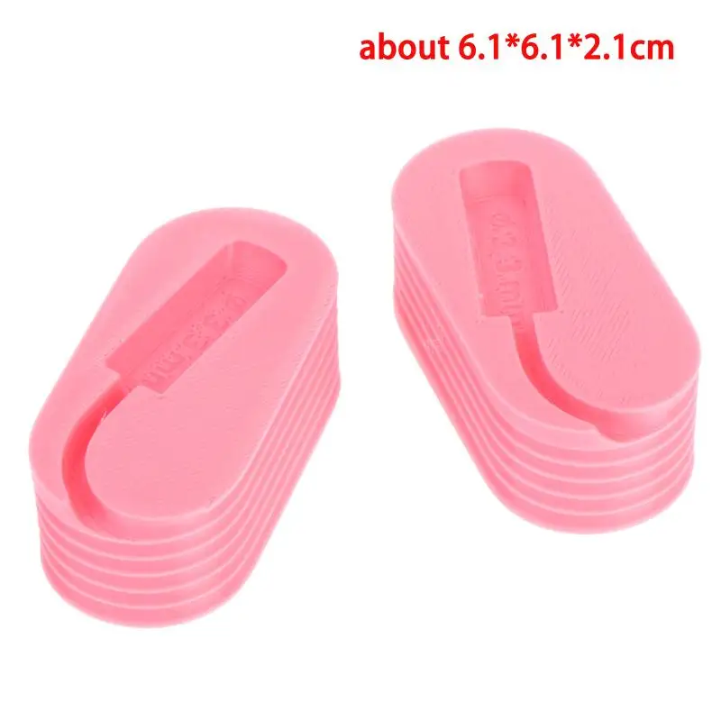 Silicone Cable Organizer 2/4/6Pcs Easy Winding Snug Fit Non-slip Cord Keeper for Car Home Office Charger Wire Storage