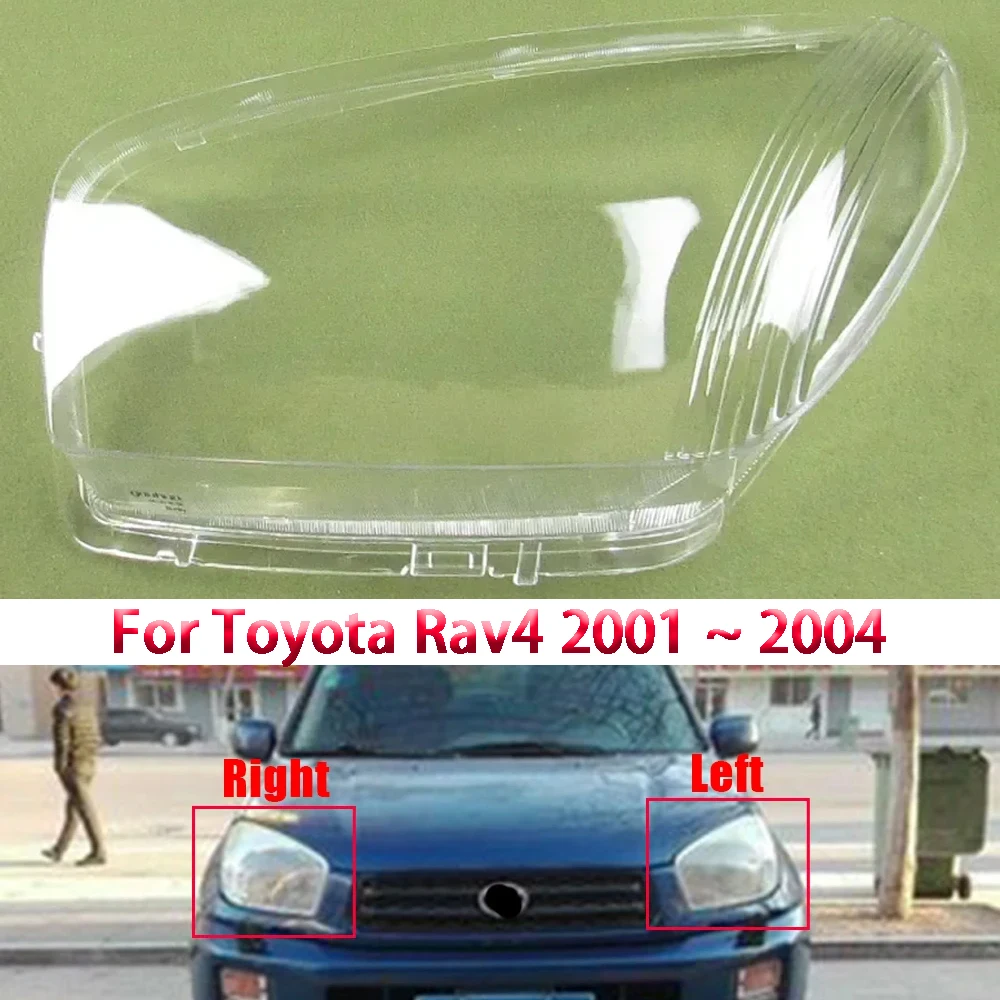 

Car Front Headlight Cover Glass Lamp Transparent Lampshade Shell Auto Lens Caps For Toyota Rav4 2001 2002 2003 2004
