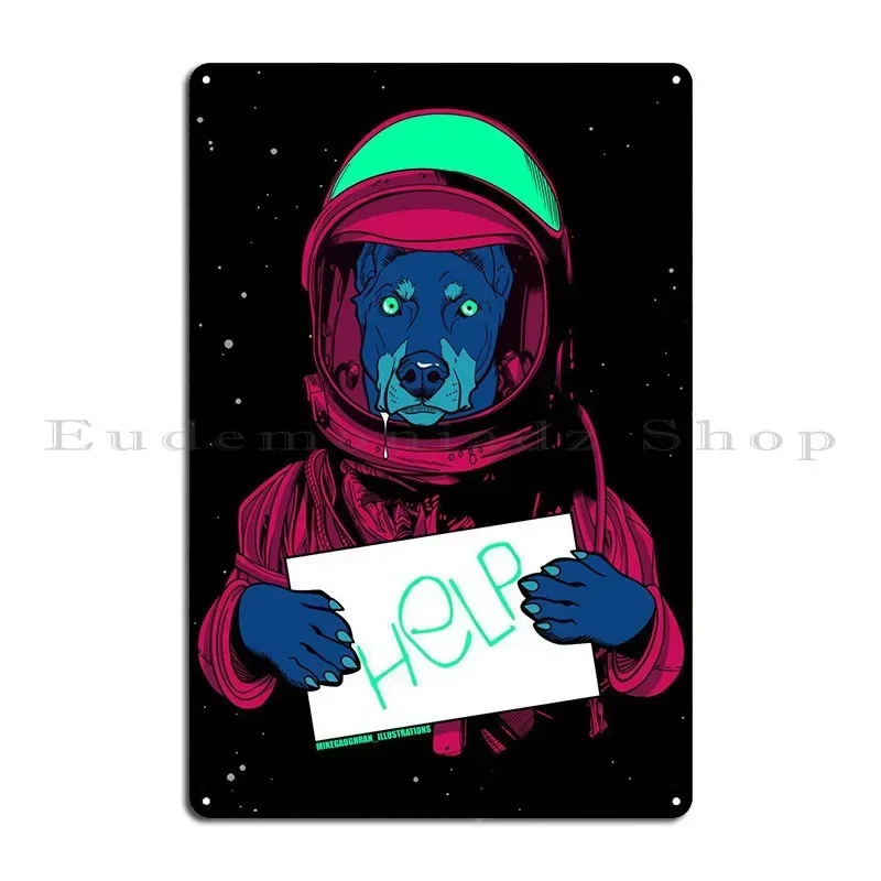 Help Metal Signs Rusty Club Wall Decor Designing Cinema Tin Sign Poster