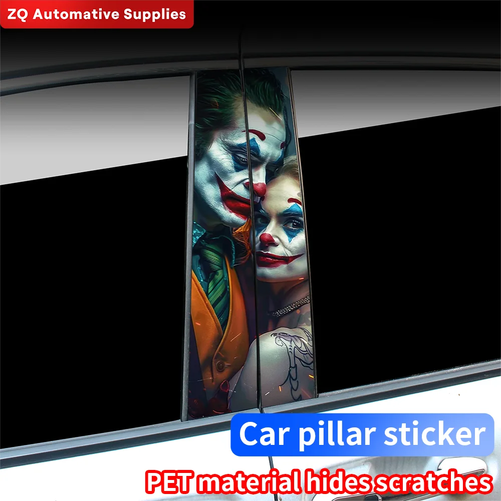 Joker CP Car Stickers Waterproof DIY Auto B-pillar Protective Decoration Cover Scratches Universal Vehicle Decals Accessories