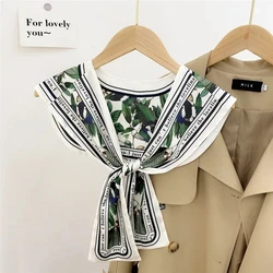 Capes New Style Shoulder Scarf Shawl Women False Collar Air Conditioning Room Shawl Decoration With Knotted Scarf Cloak