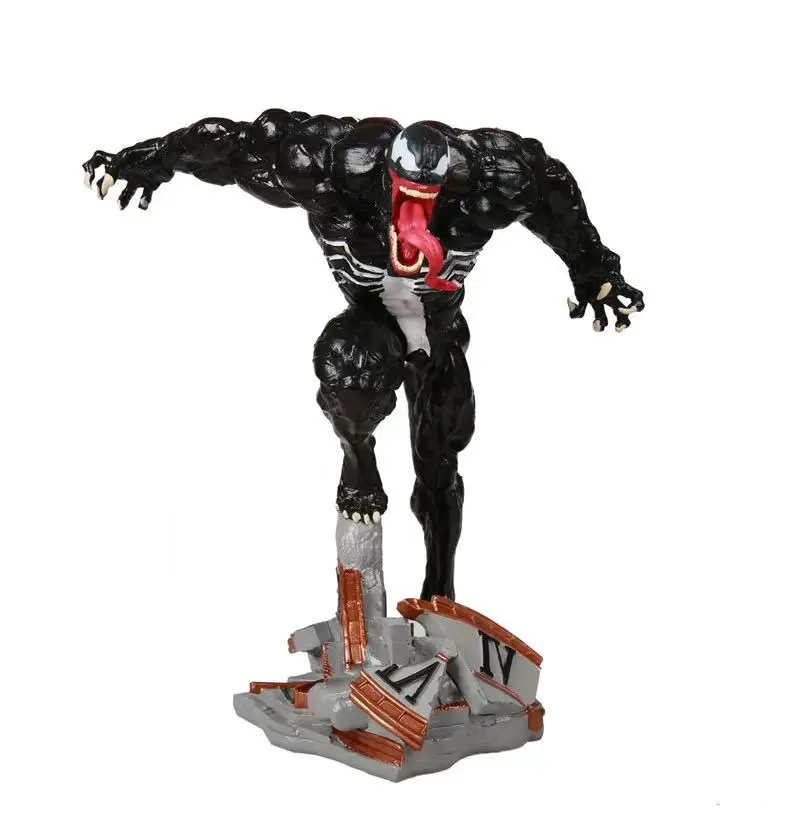 25cm Marvel Avenger Venom Lethal Protector   Action Figure Xm Gk Anime Collection Pvc Model Toys Doll Gift For Children