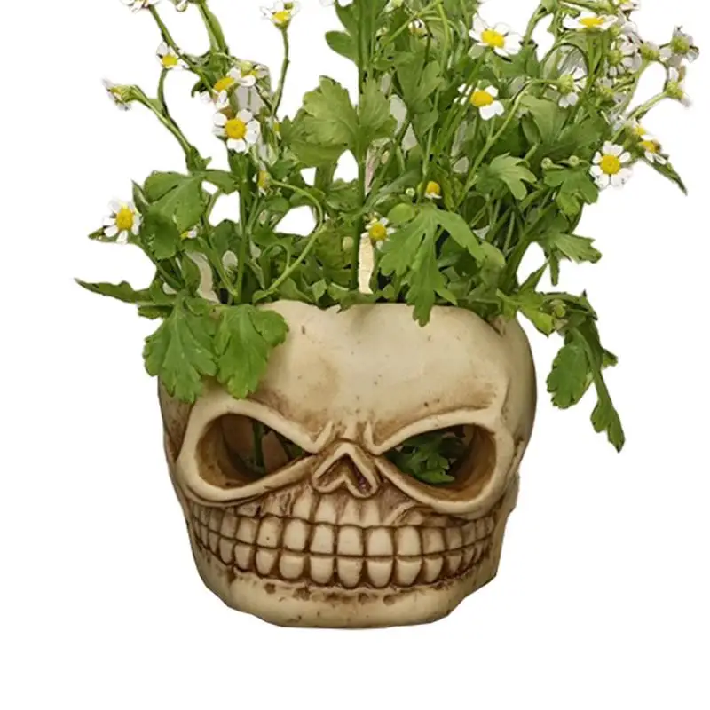 

Skeleton Vase For Succulent Unique Creative Flower Pot Compact & Portable Plant Planter For Offices Bedroom Living Room Garden