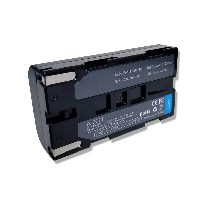2500mAh SB-L160 Li-ion Replacement Camcorder Battery Compatible With SB-L110A SB-L320 VP-L500 Digital Video Camera Spare Pack