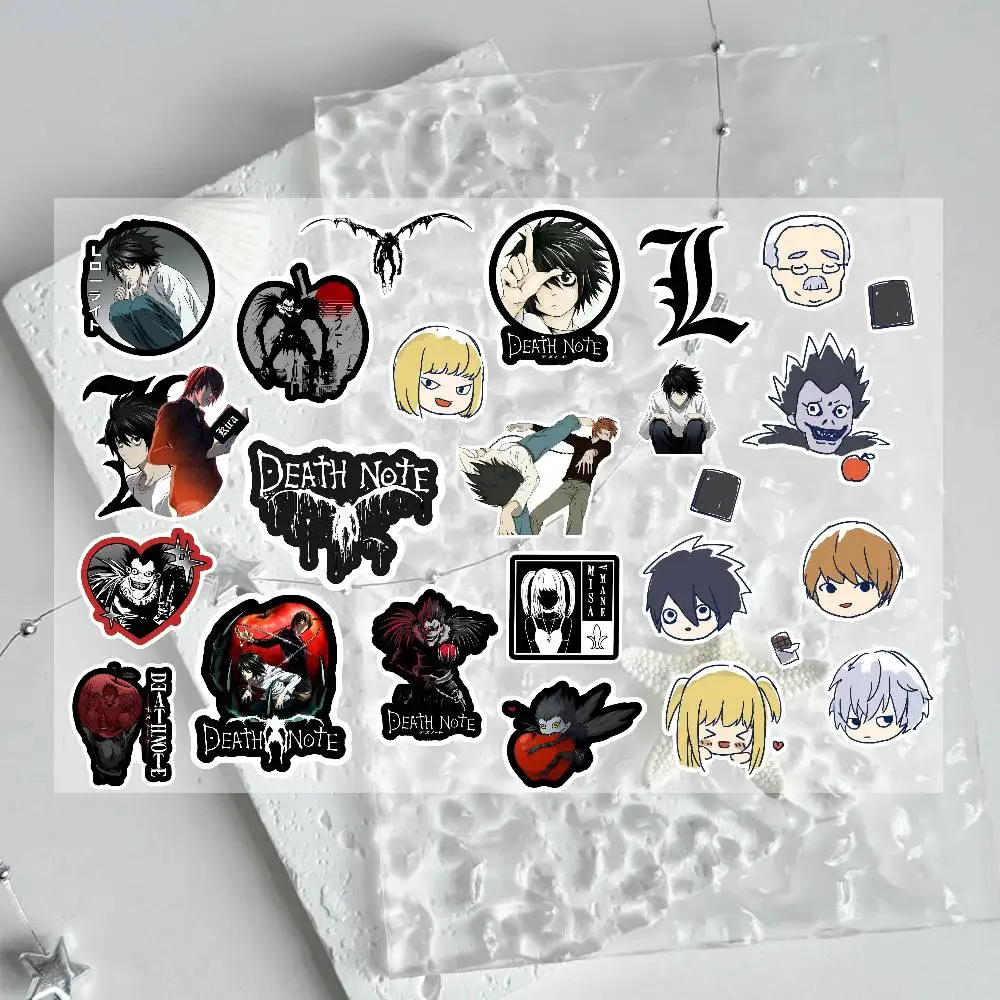 ملصقات مذكرة الموت أنيمي لجرافيتي سكيت الكمبيوتر المحمول زجاجة ماء لعبة دراجة نارية للأطفال اكسسوارات الديكور #3