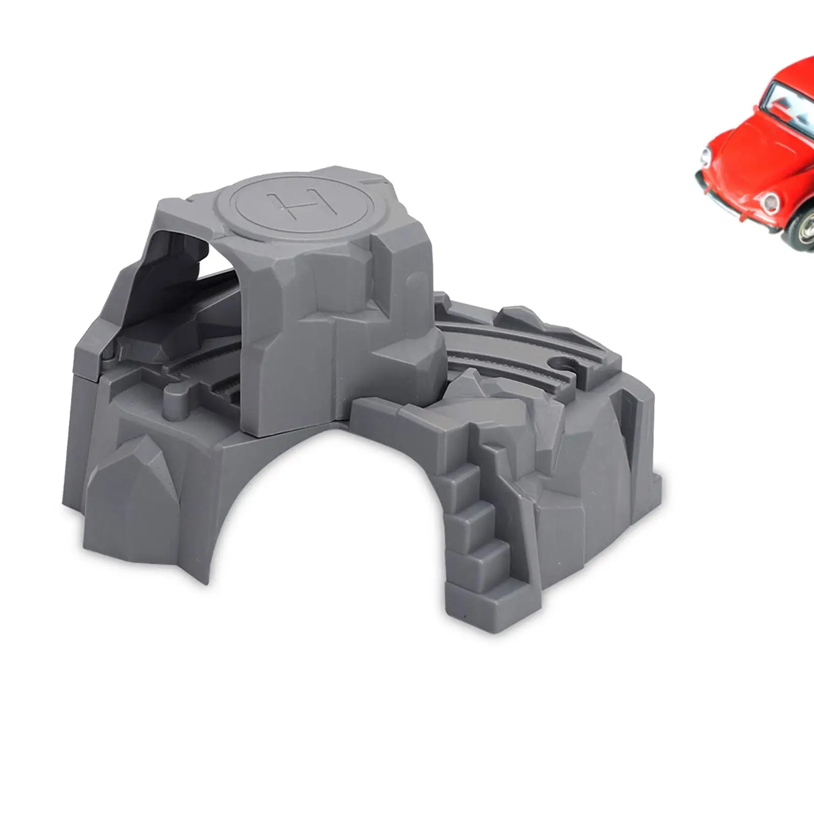 

Wooden Train Track Over & under Tunnel Bridge Easy-Connect Railway Compatible