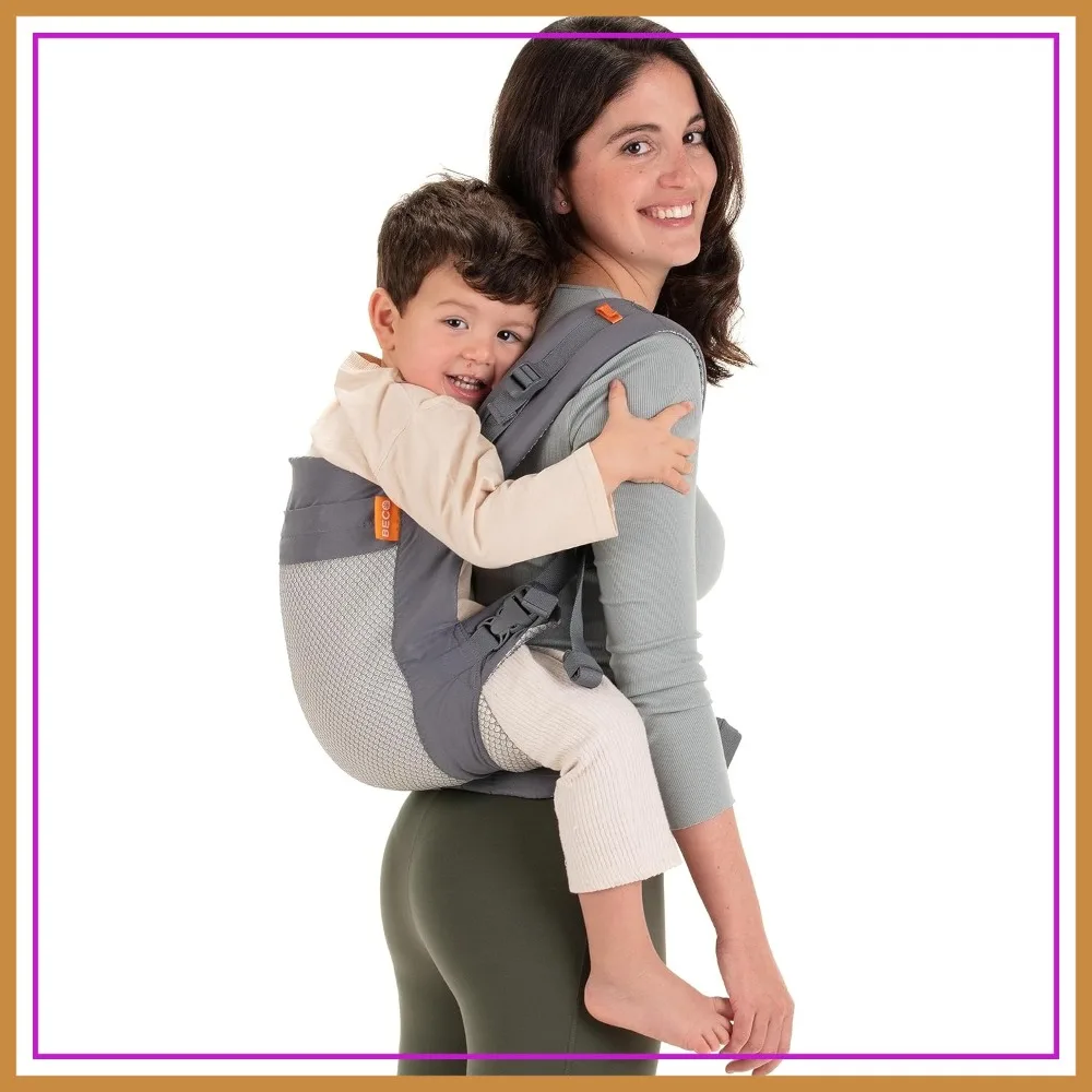

Breathable 3D Mesh Toddler Carrier with Extra Wide Seat - Front & Back Carry for 24-48 Months