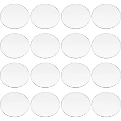 30 Pcs Clear Circles Acrylic Sheet 2 inch Circular Miniature Bases Blanks Acrylic Disc Flat Round Acrylic Base for Miniatures