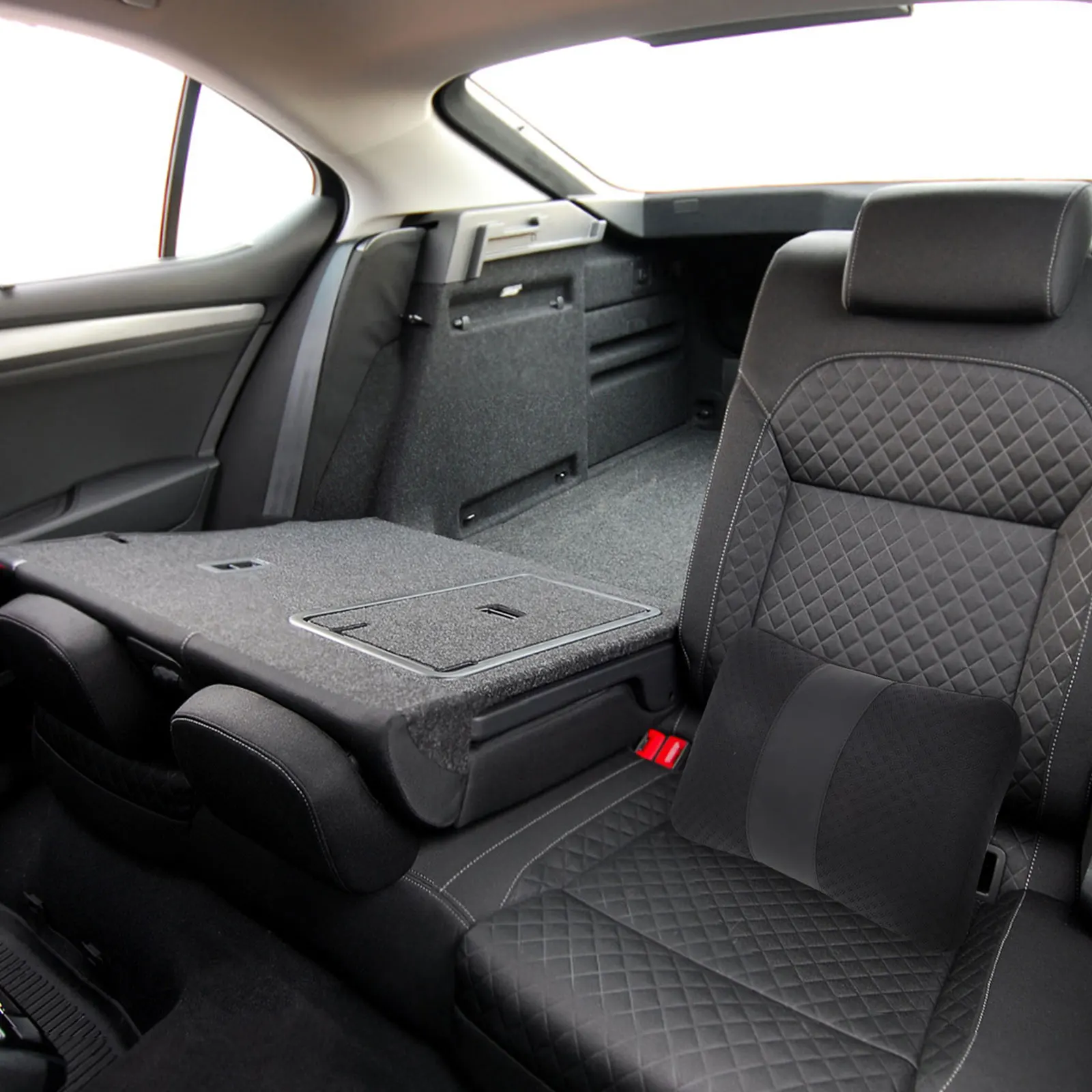 

Car Neck Pillow Lumbar Support Seat Cushion Back Rest Headrest Universal Breathable Auto Pillows Accessories Travel Drive Chair