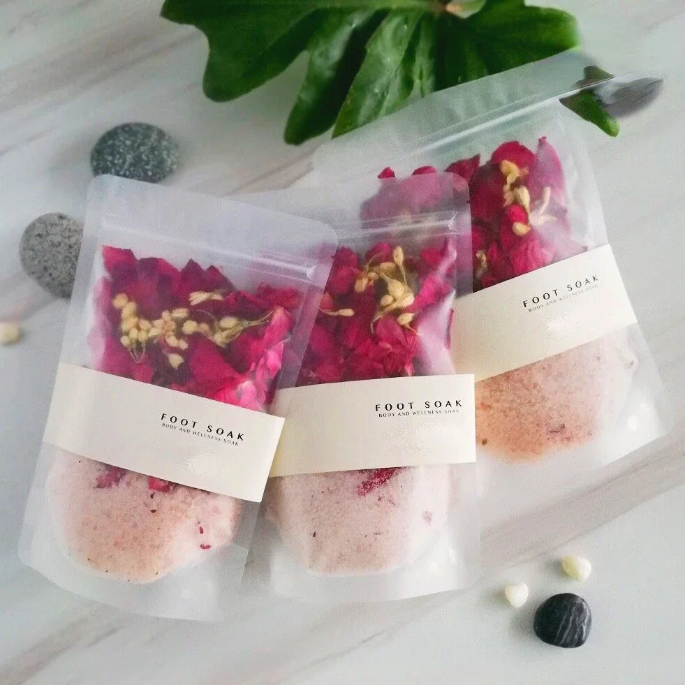 

100g Nuclear Pollution Prevention Salts Body Flower Bath Salts Body Scrub Himalayan Salt Rock Himalayan Red Rose Salt