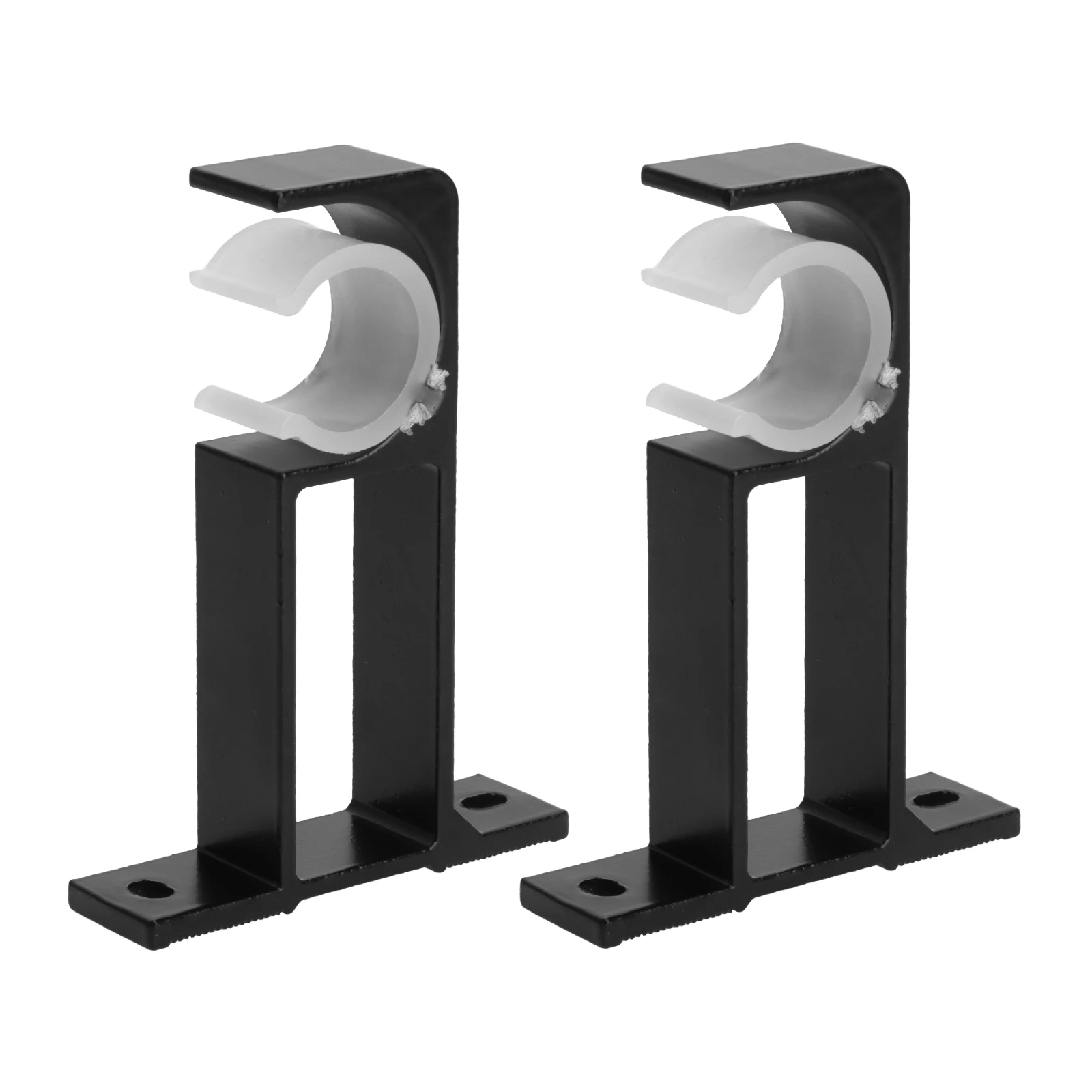 

2 PCS Heavy Duty Wall Mount Aluminum Valance Rod Bracket Alloy Curtain Bracket Side Brackets Decorative Hardware
