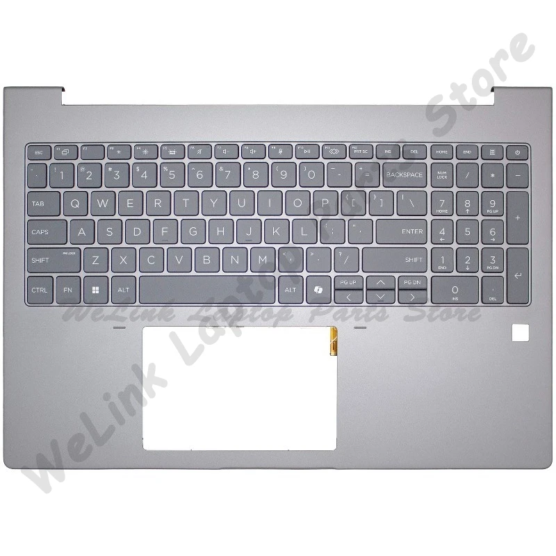 New Replace Keyboard For HP Zbook Power 16 G11 G12 ZHAN99 2024 Series Laptop Palmrest Upper Top Cover Case Backlit Keyboard Gray