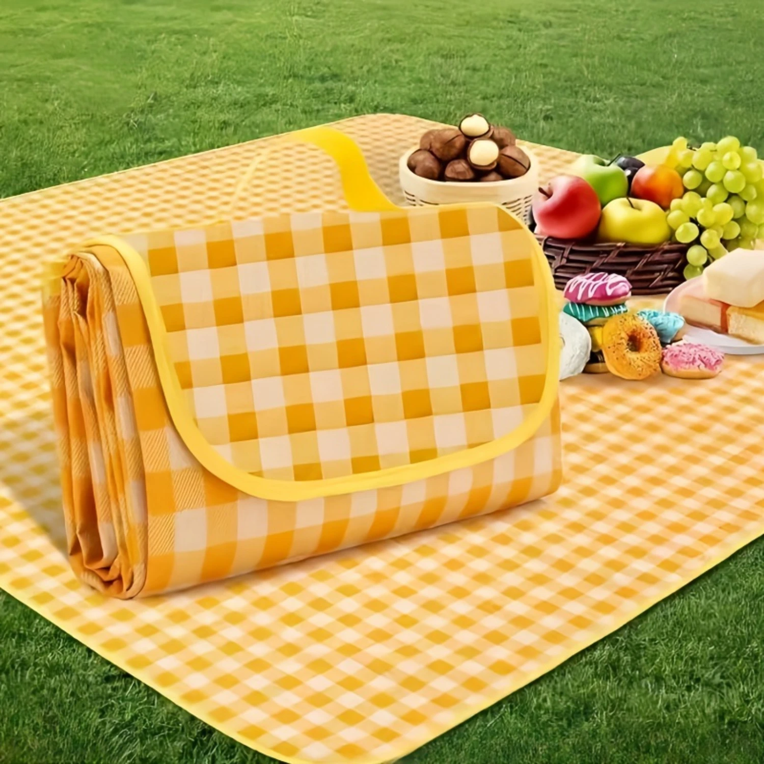 Holiday Gathering Picnic Mat | Outdoor Beach Blanket | Foldable Camping Blanket | Perfect for Camping, Parks, Travel | Ideal for