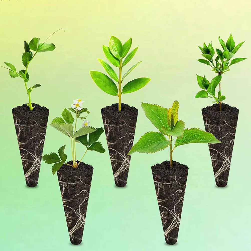 

50pcs Seedling Blocks Nutrient Rich Organic Growing Medium for Nursery Plants Gardening High Oxygen Retention Potting Mix