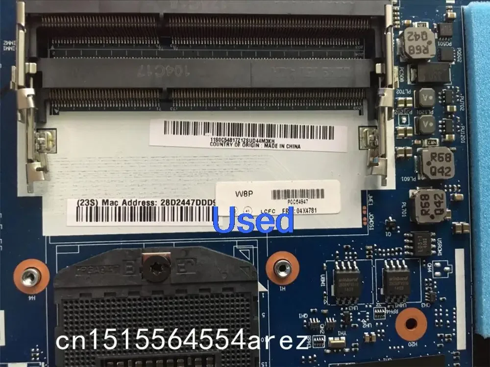 Used Motherboard  For Lenovo ThinkPad E540 Laptop Integrated Mainboard 04X4781