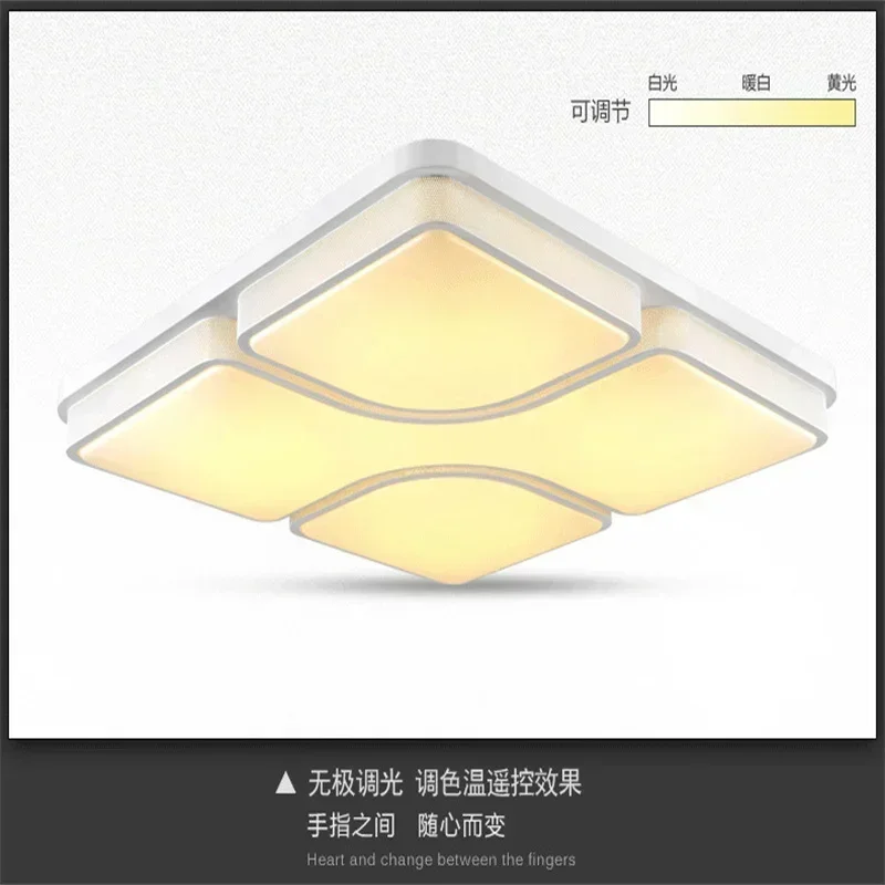 Modern Led ceiling lights for living room bedroom 24-54W square acrylic home ceiling lamps