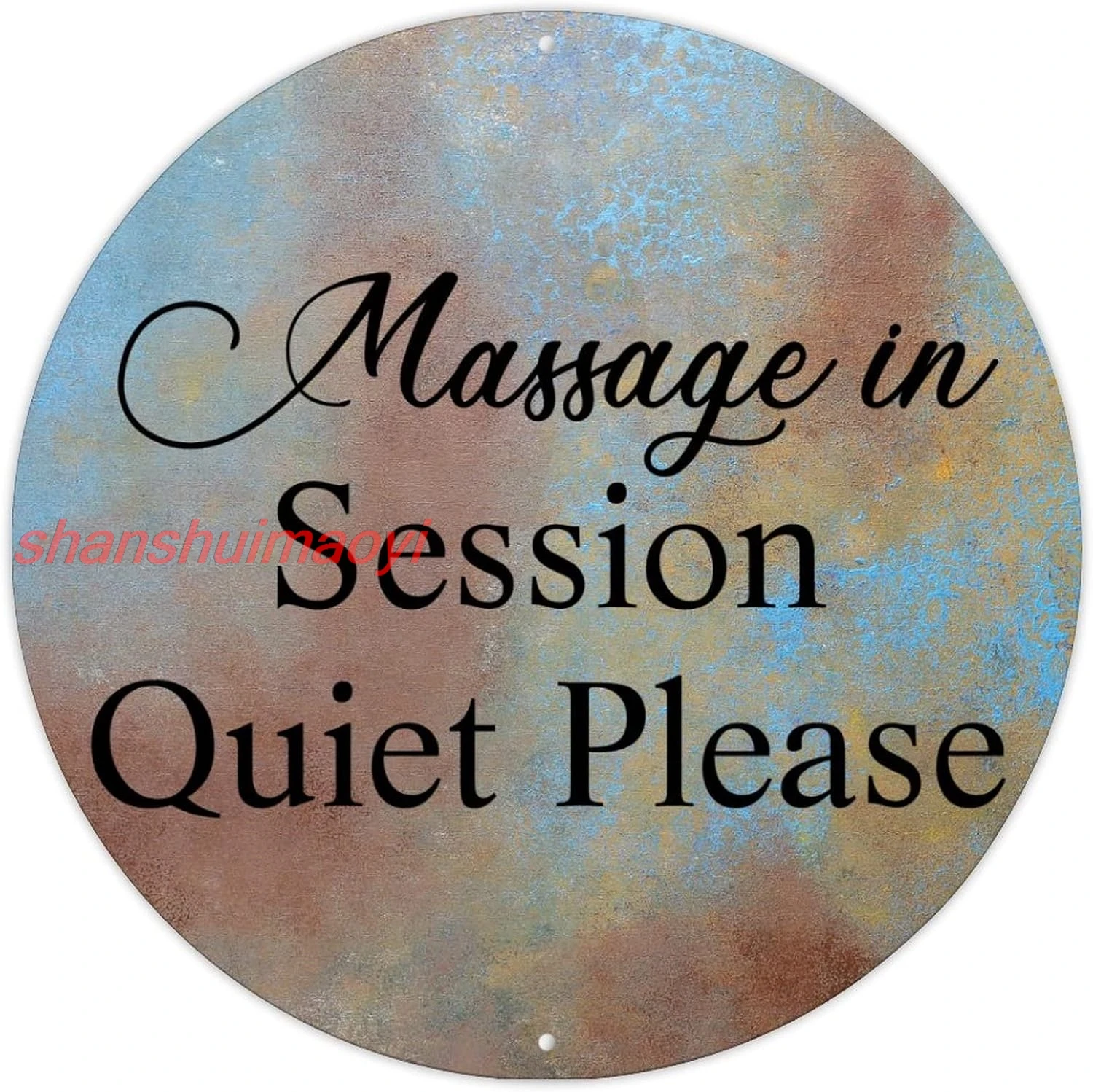 shan ional Quote Bible Motto Vintage Metal Sign Poster Massage In Session Quiet Please Metal Wall Decor Sign Bible Metal  1pc