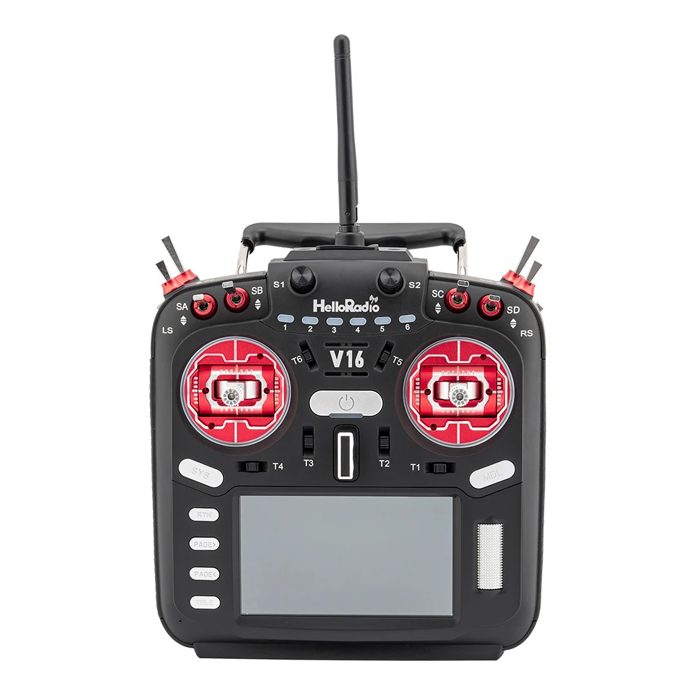 HelloRadio V16 PRO MAX Transmitter ELRS 4in1 2.4GHz Left Hand Throttle Remote Control for Airplane FPV Racing Drone Aircraft