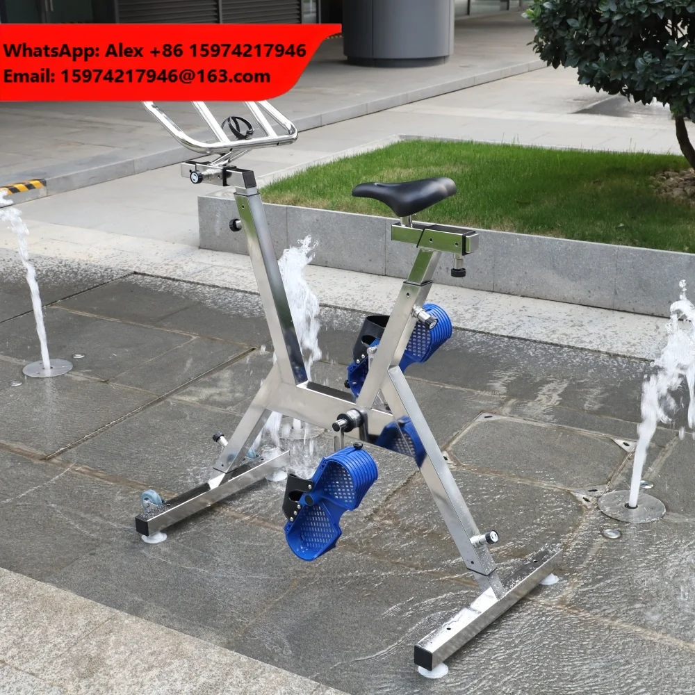 Custom OEM High Quality Aqua Bike For Spas Gyms Hotels Resorts 3 Year Warranty Aqua Fitness Stainless Steel Swimming Pool Rider