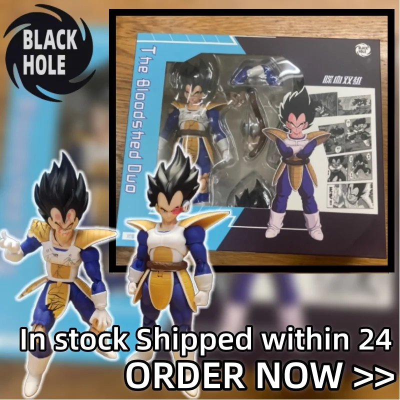 

In Stock Black Hole Dragon Ball SHF Super Saiyan 3 Battle Suit Battle Damage Son Goku Vegeta Anime Action Figures Model Gift Toy