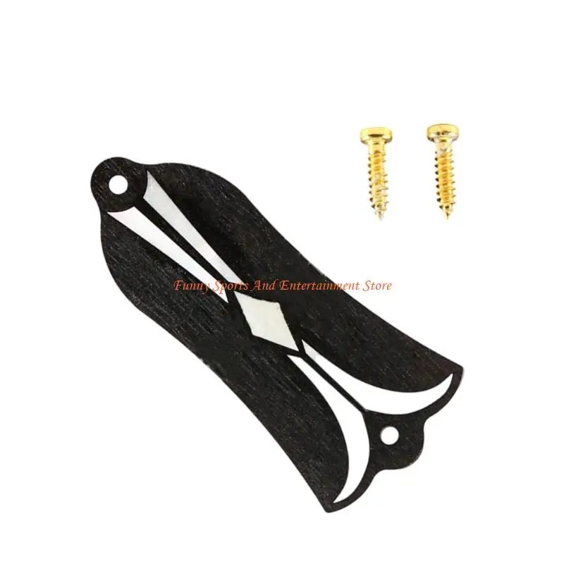 C4DE Trusses Rod Cover Plate with Screws Electric Guitar Trusses Rod Cover