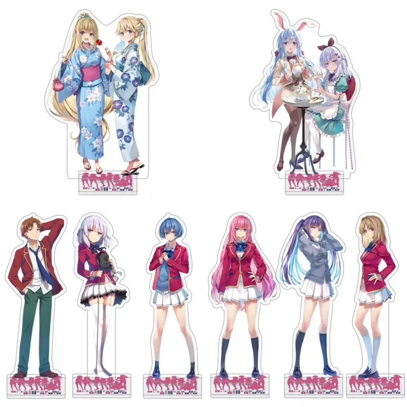 Hot Anime Classroom of the Elite Acrylic Stand - Horikita Suzune & Karuizawa Kei Desktop Decoration Toys Keychain 15CM