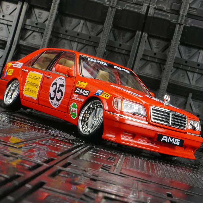 1:24 Mercedes Benz W140 S320 modelo de carro em liga metálica, portas e capô do motor, porta-malas pode ser aberto como presente para amigos