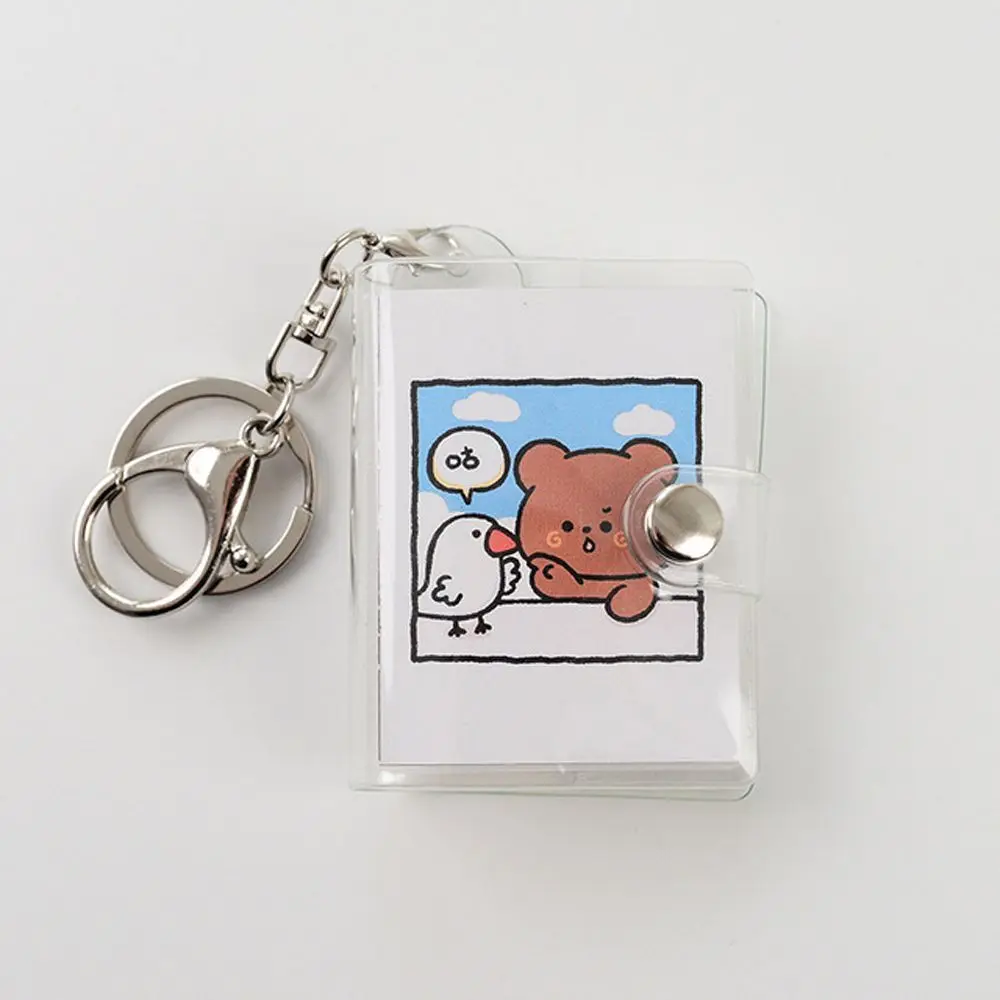 Storage Book Albums Pendant Binder Pocket Photo Holder Photo Album Keychain Card Book Keyring Card Bag Collection Card Holder