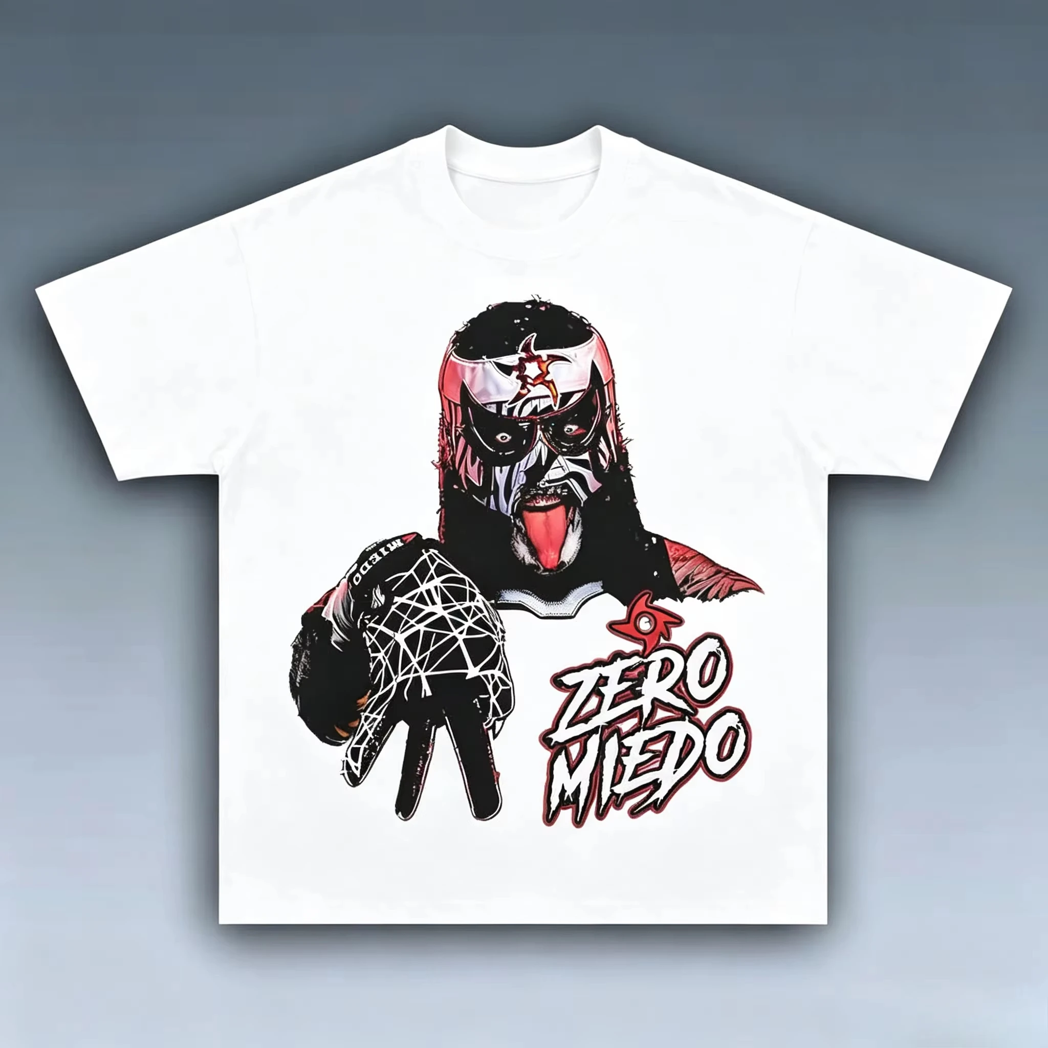 Wrestler Penta Zero Miedo Retro Print Merch T-Shirt Men Women Libre Wrestling Fan Casual Streetwear Cotton Short Sleeve Tops