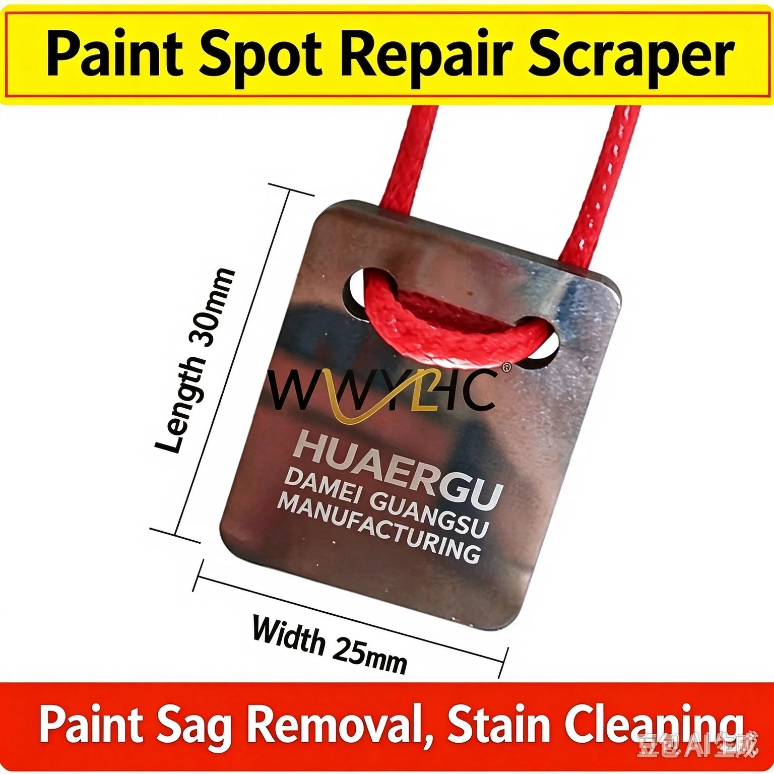 Car Painting Point Repair Scraper, Hanging Treatment, Painter Flow Mark Grinding, Cleaning, Polishing Scraper Stain Scraping