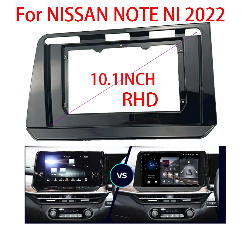 

Car Stereo Android GPS Multimedia Radio Fascia Panel Dashboard Frame Installation Trim Kit For NISSAN NOTE 2022