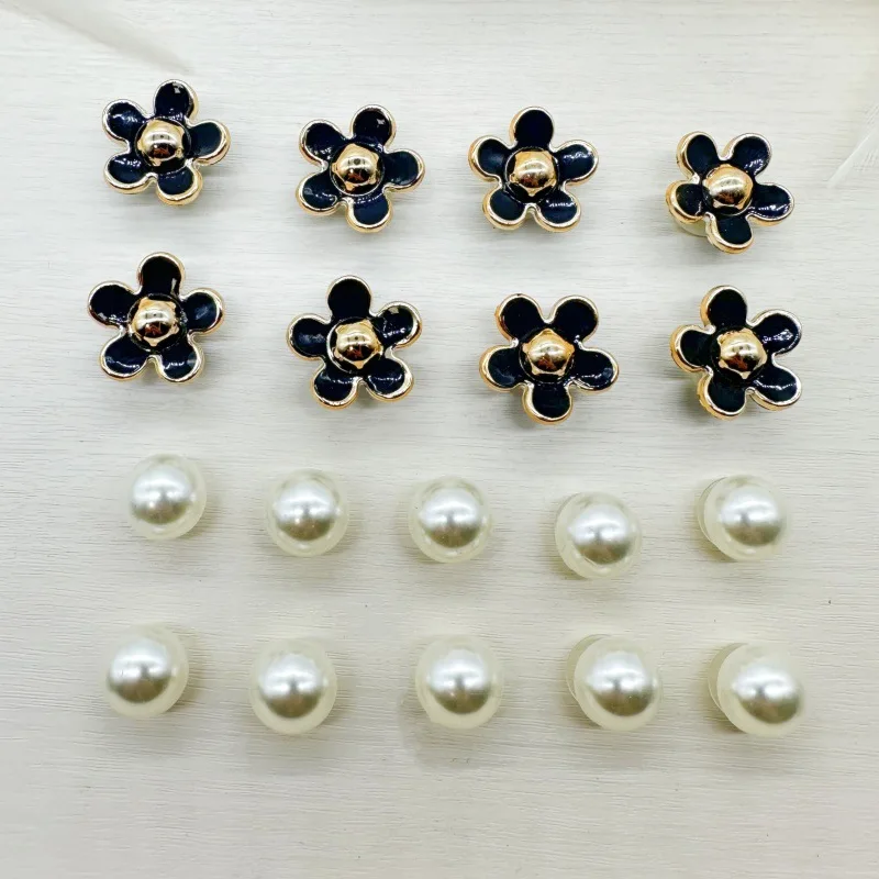 3D Niedliche Gänseblümchen-Perlen-Schuhcharms-Set für Slide-Sandalen, Gartenschuhe, DIY-Clogs-Dekoration, Schuhschnallen-Pins, Schuhdekorationsgeschenke – Detail 11