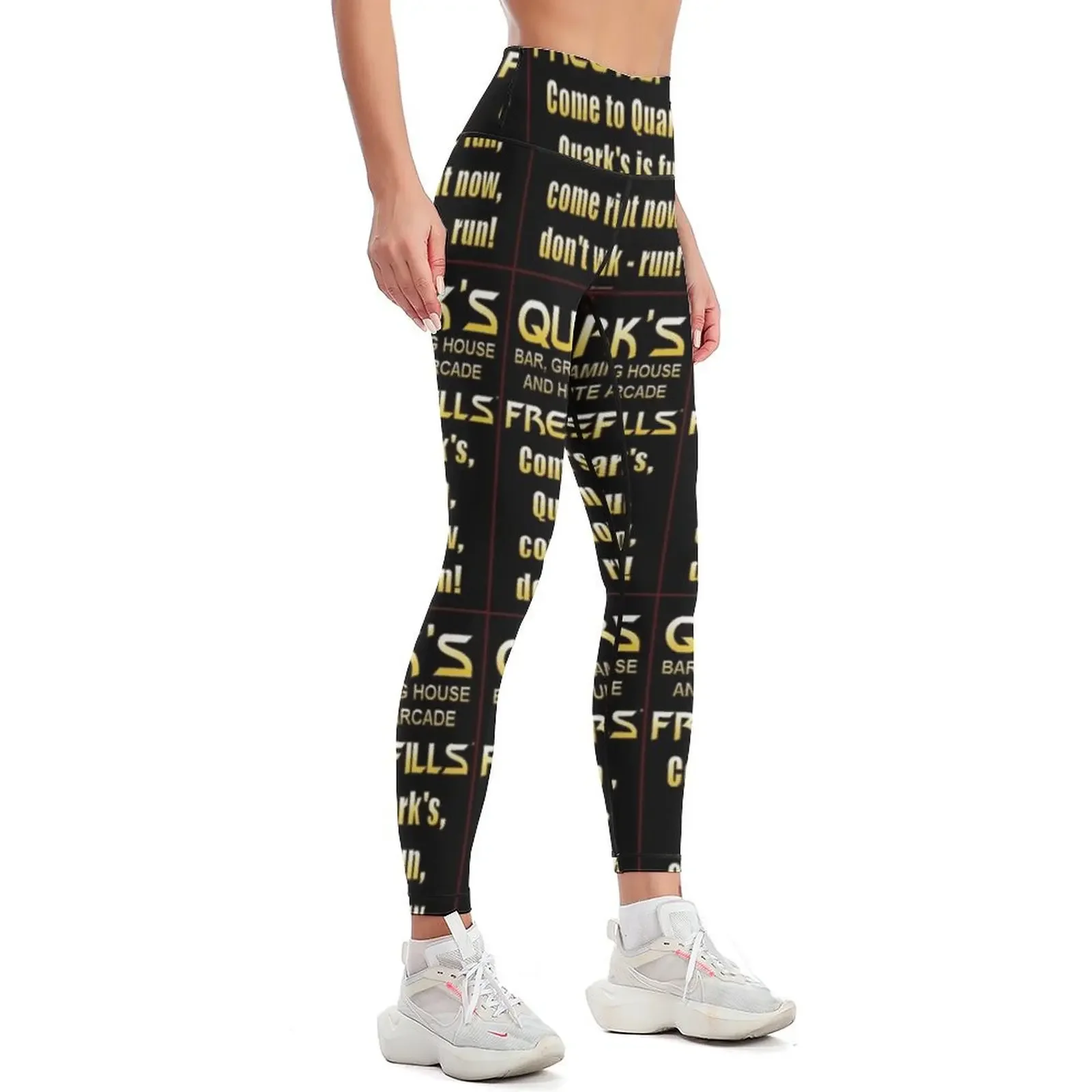 Quark's bar, grill, gaming house and holosuite arcade. Leggings jogging pants sports for Womens Leggings