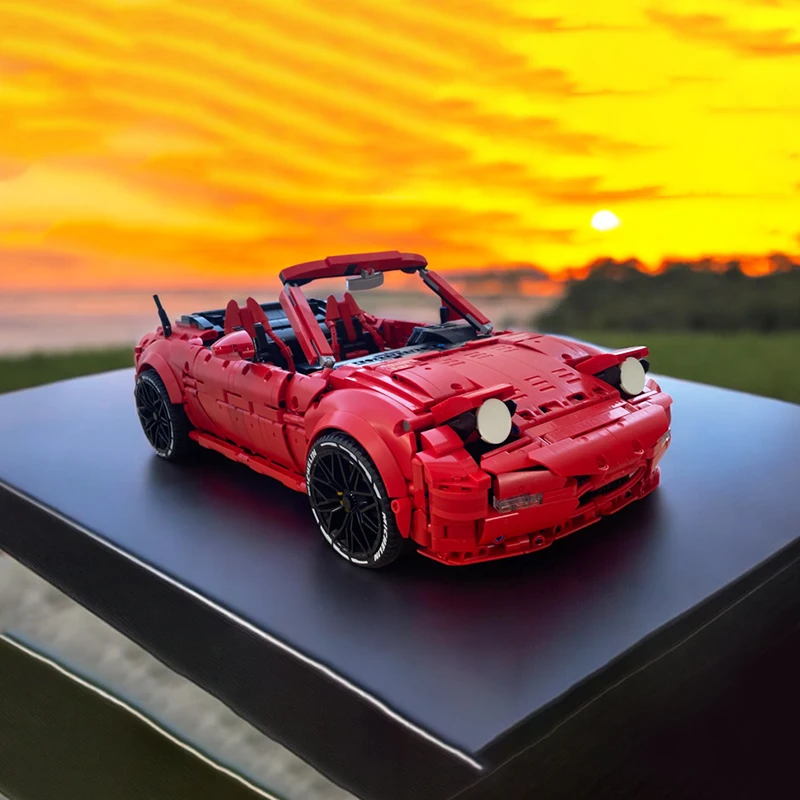 2595PCS Moc Technical Mazda MX5 Moc-42143 Supercar Model Building Block Toys for Boys Girls Birthday Christmas Gift