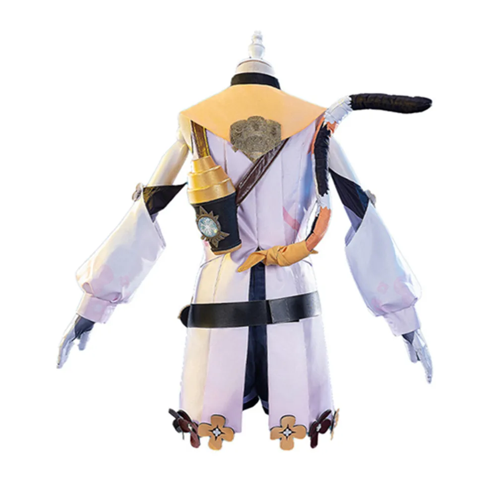 Costume de Cosplay de jeu Genshin Impact Dinoa, uniforme de fille, haut et pantalon, perruque rose Anime, Costumes de fête d'halloween, accessoires Costume