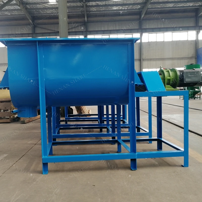 Horizontal Electric Mini Poultry Feed Mixer Grinder Machine Animal 1000kg Feed Mixing Machine