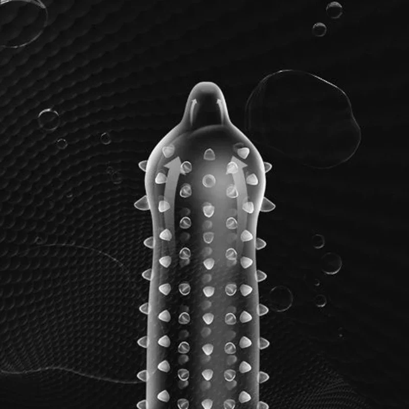 Super Dotted Spike Condoms Natural Latex Dot Penis Sleeve Condom for Men Delay Sex Contraception Intimate Adults Sex Toys 성인용품