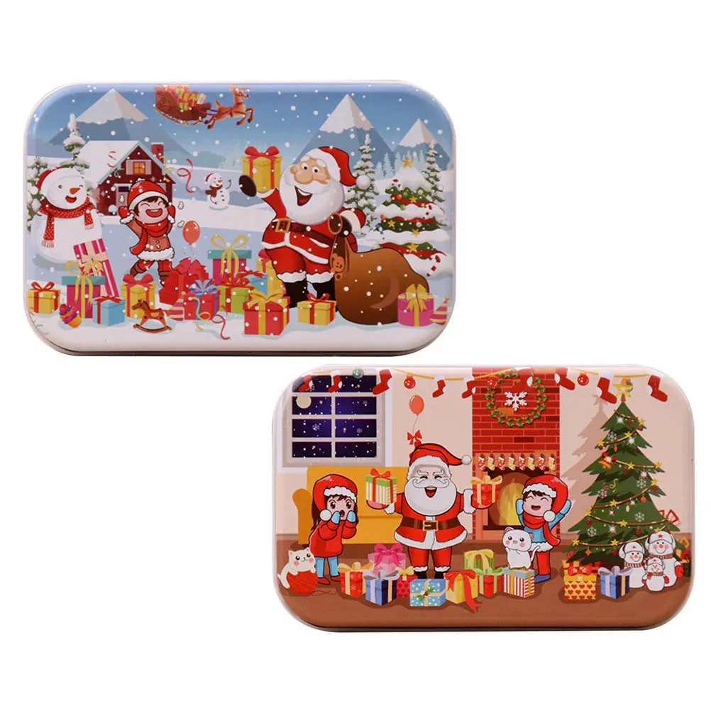 2 Sets Jigsaw Intelligence Toys Holiday Puzzles for Kids Building Learning Montessori