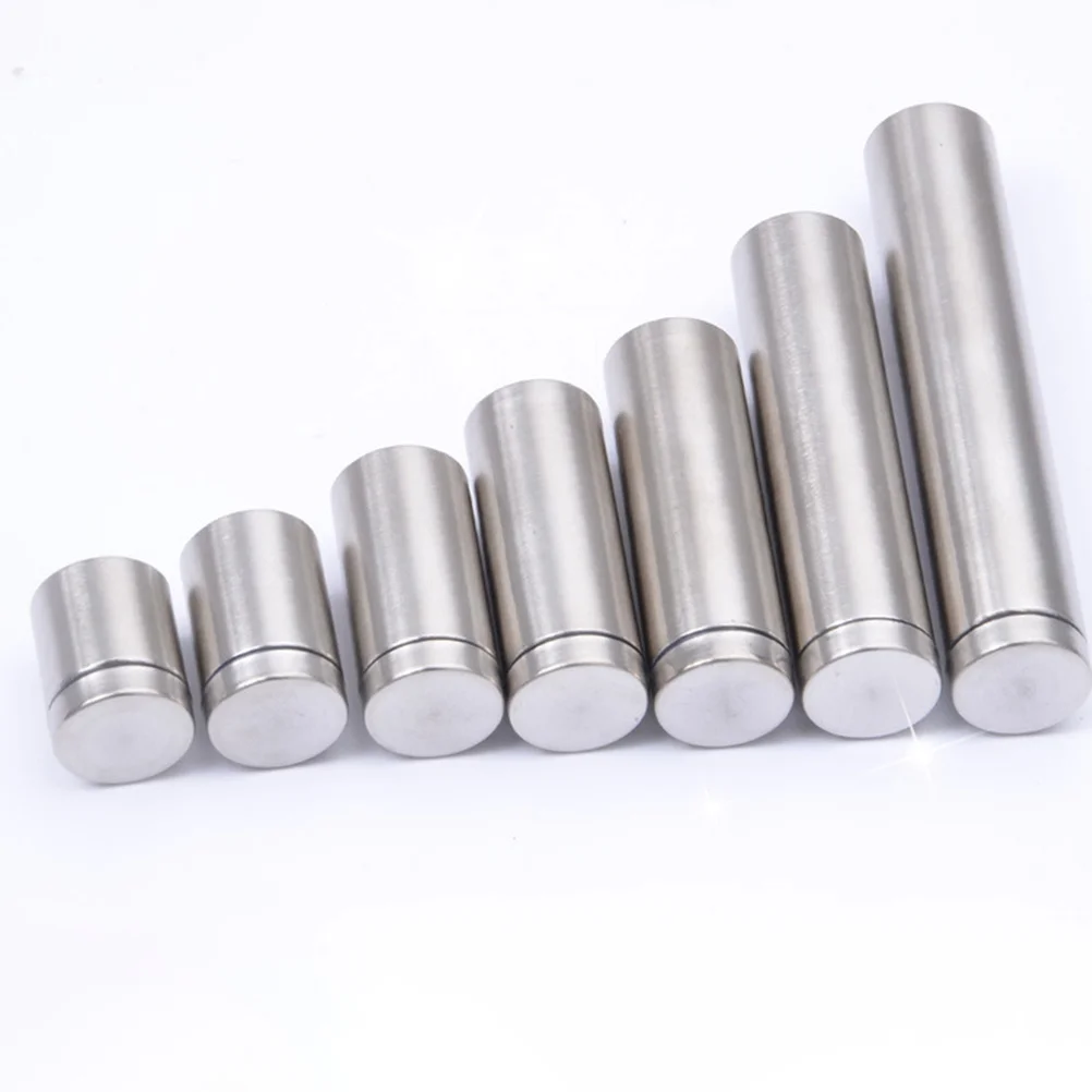 

12pcs Advertising Support Nails Stainless Steel Sign Standoff Screws For Glass Wood Acrylic Panel Mounting Hardware Decorative