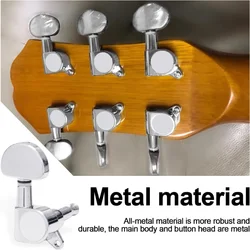 Guitar String Tuning Pegs, Guitar Machine Heads Knobs for Electric or Acoustic Guitar with Tools (3 Left + 3 Right)