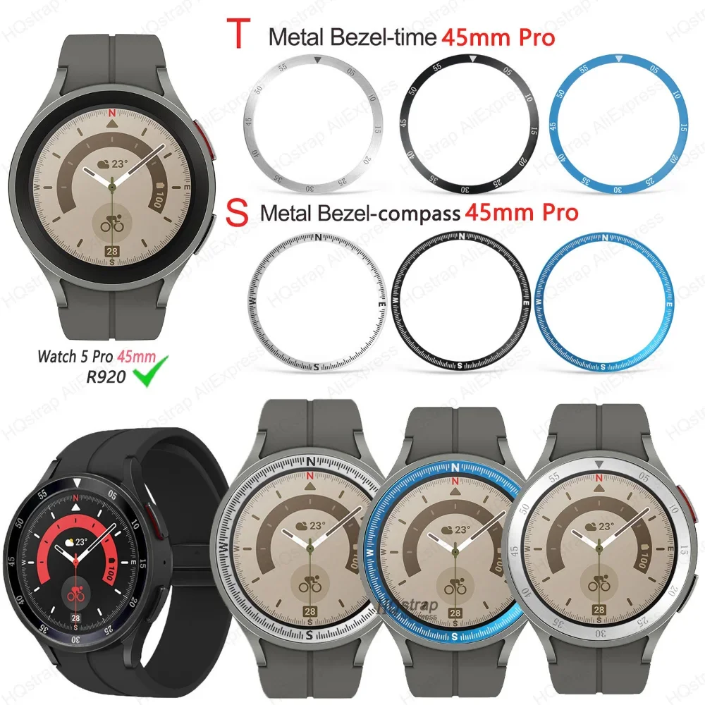 Stainless Steel Bezel for Samsung Watch 4 Classic 46mm Metal Rings for Samsung Galaxy Watch4 5 6 44mm Watch Accessories