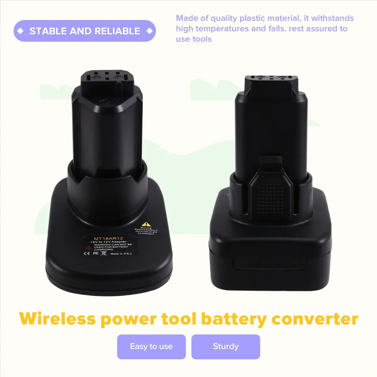 A73P Battery Adapter for 18V Battery Convert to for for for 12V Cordless Power Tools Battery Converter