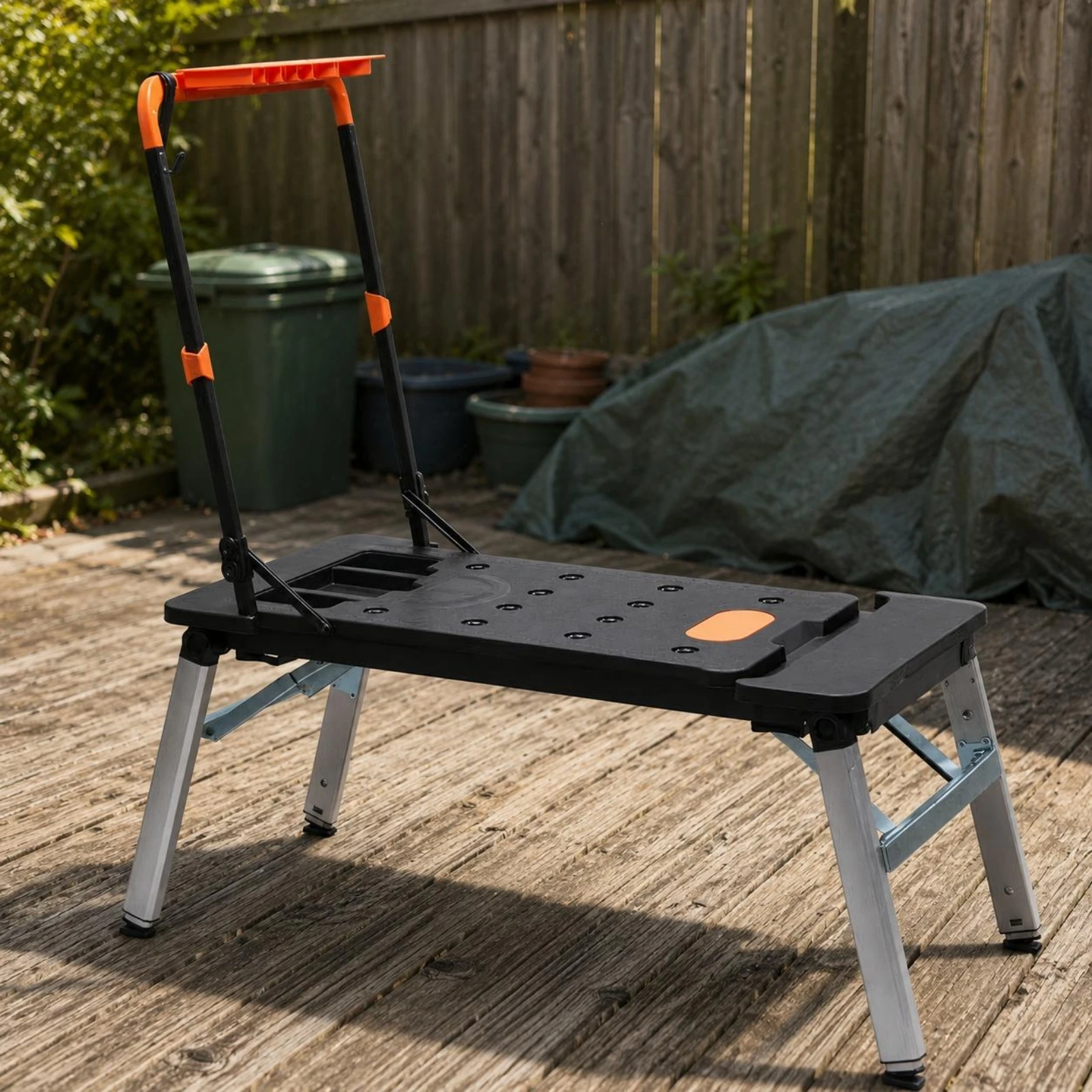 Picture 6: Multifunction Workbench Foldable Multi-Function Workbench Work Equipment Side Extension Carry Handle for Workshop