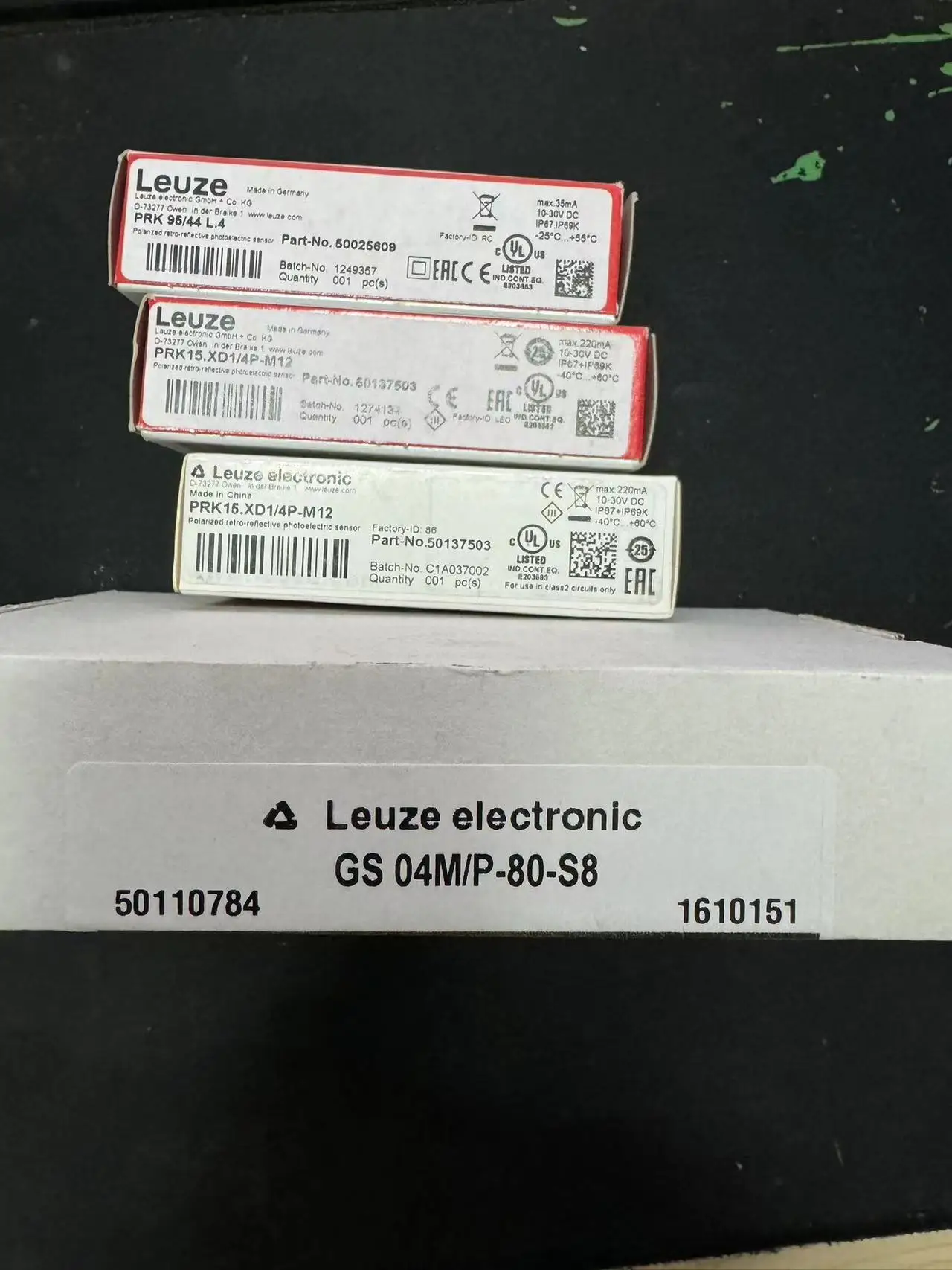 Germany Leuze Electronic Color Photoelectric Sensor PRK 95/44 L.4