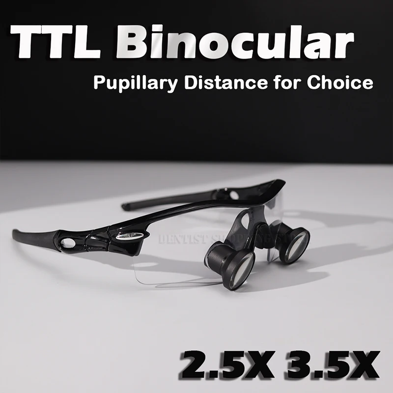 

TTL Customized Magnifier 2.5X 3.5X Dental Surgery Binocular Loupe 400-450mm Lenses Working Distance For Dentist Exclusive