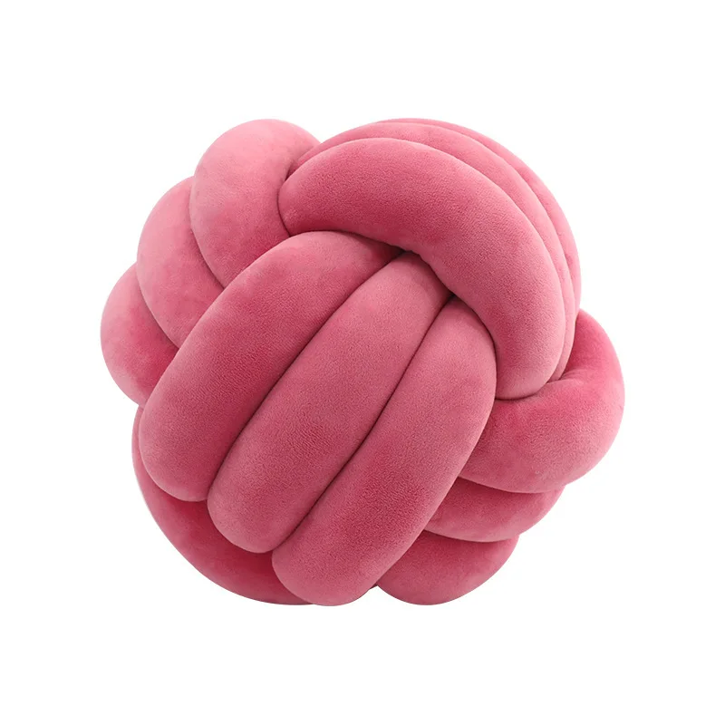 Baby Pillow Candy Color Nordic Wind Hot Selling Round Knot Pillow Decoration Photography Props Gift Soft and comfortable P2