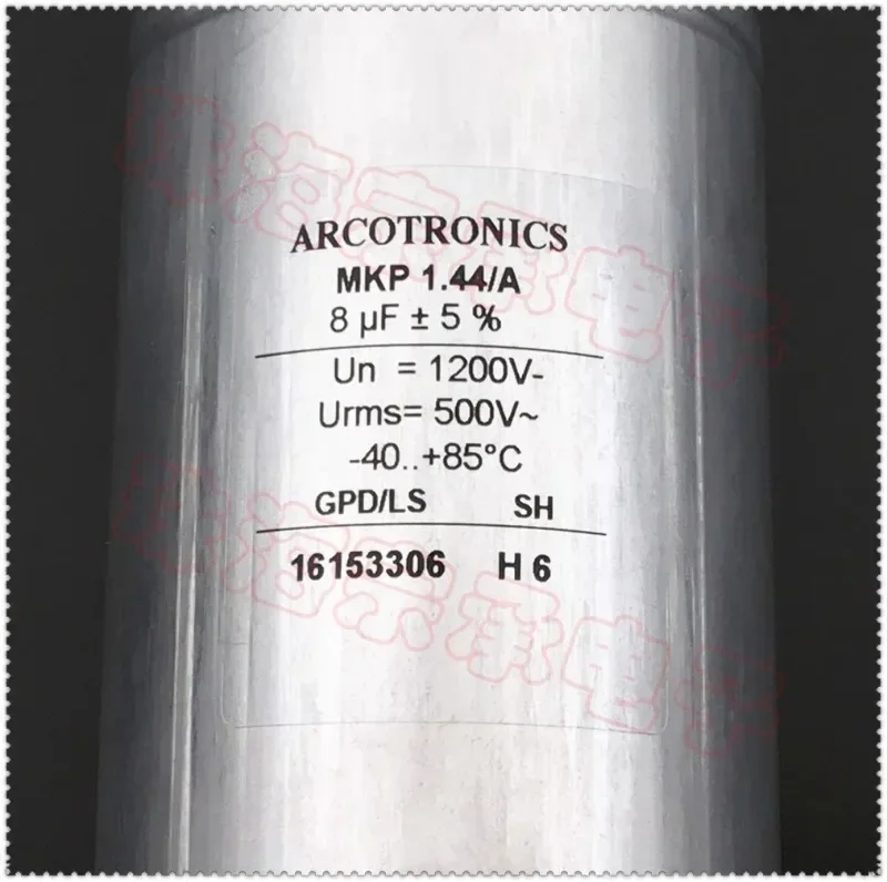 Imported ARCOTRONICS MKP 1.44/A 8uF 1200V 500VAC capacitor from Italy