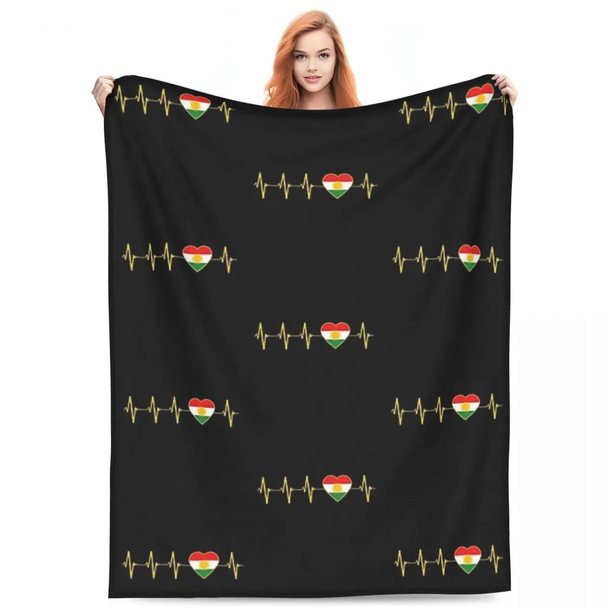 

Kurdistan Kurdish Flag Blanket Flannel Sofa Super Soft Throw Blankets for Couch Bedding Travel Throws Bedspread Quilt