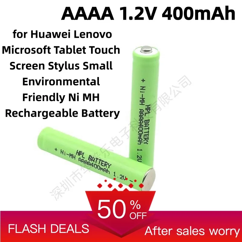 AAAA 1.2V 400mAh for Huawei Lenovo Microsoft Tablet Touch Screen Stylus Small Environmental Friendly Ni MH Rechargeable Battery
